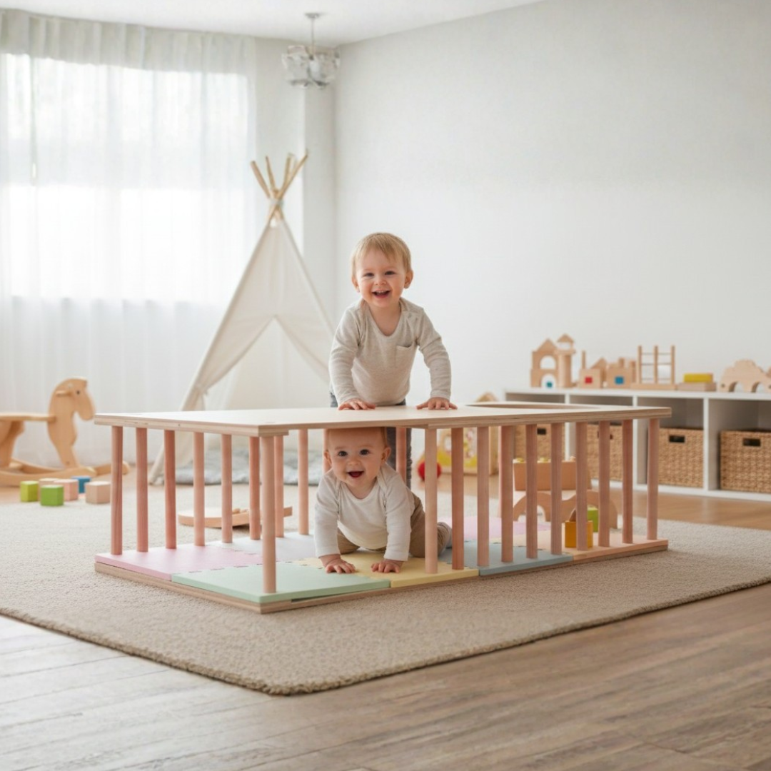 Juego De Túnel Pikler Montessori De Madera