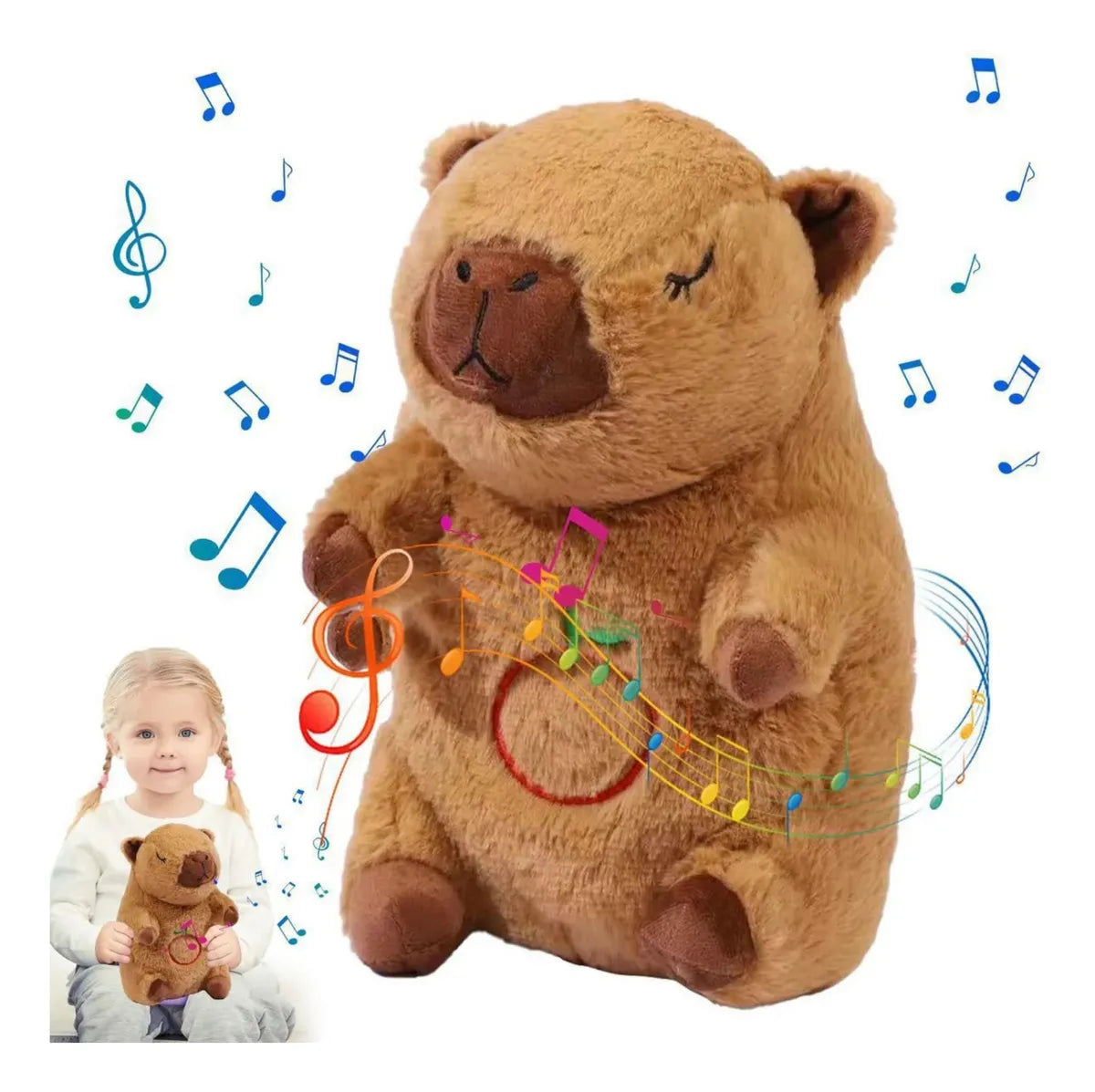 Peluche Capibara Que Respira - Alivia La Ansiedad